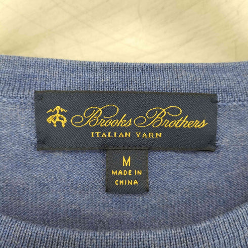 ブルックスブラザーズ BROOKS BROTHERS シルクコットン バイカラー ニット メンズ JPN:M